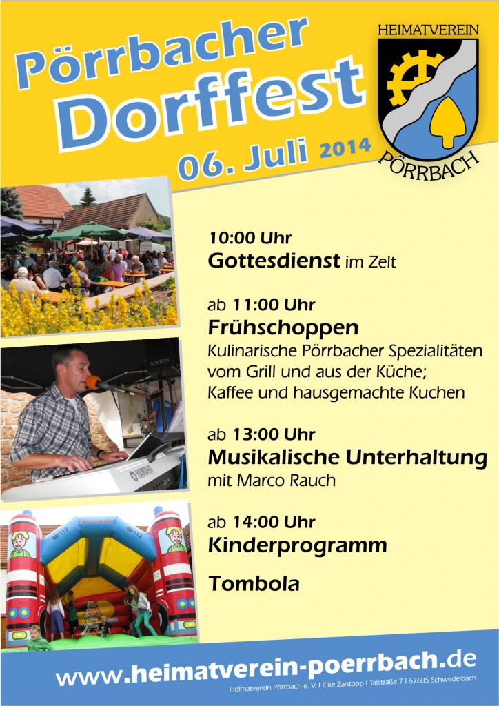 Plakat Dorffest 2014