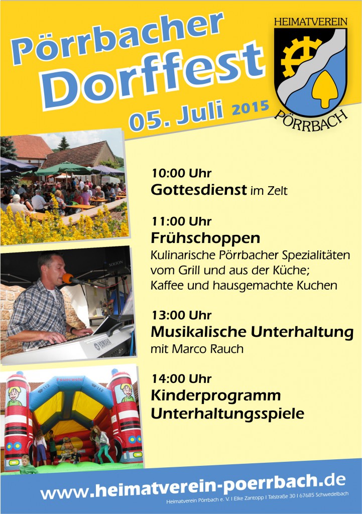 Plakat Dorffest 2015